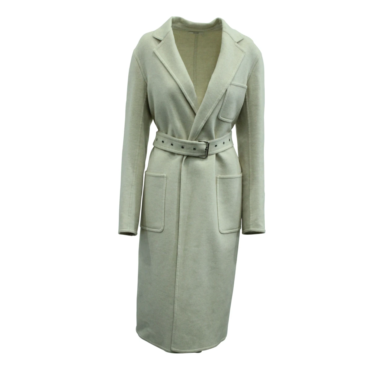 Pre-owned Celine Cashmere Coat In Beige