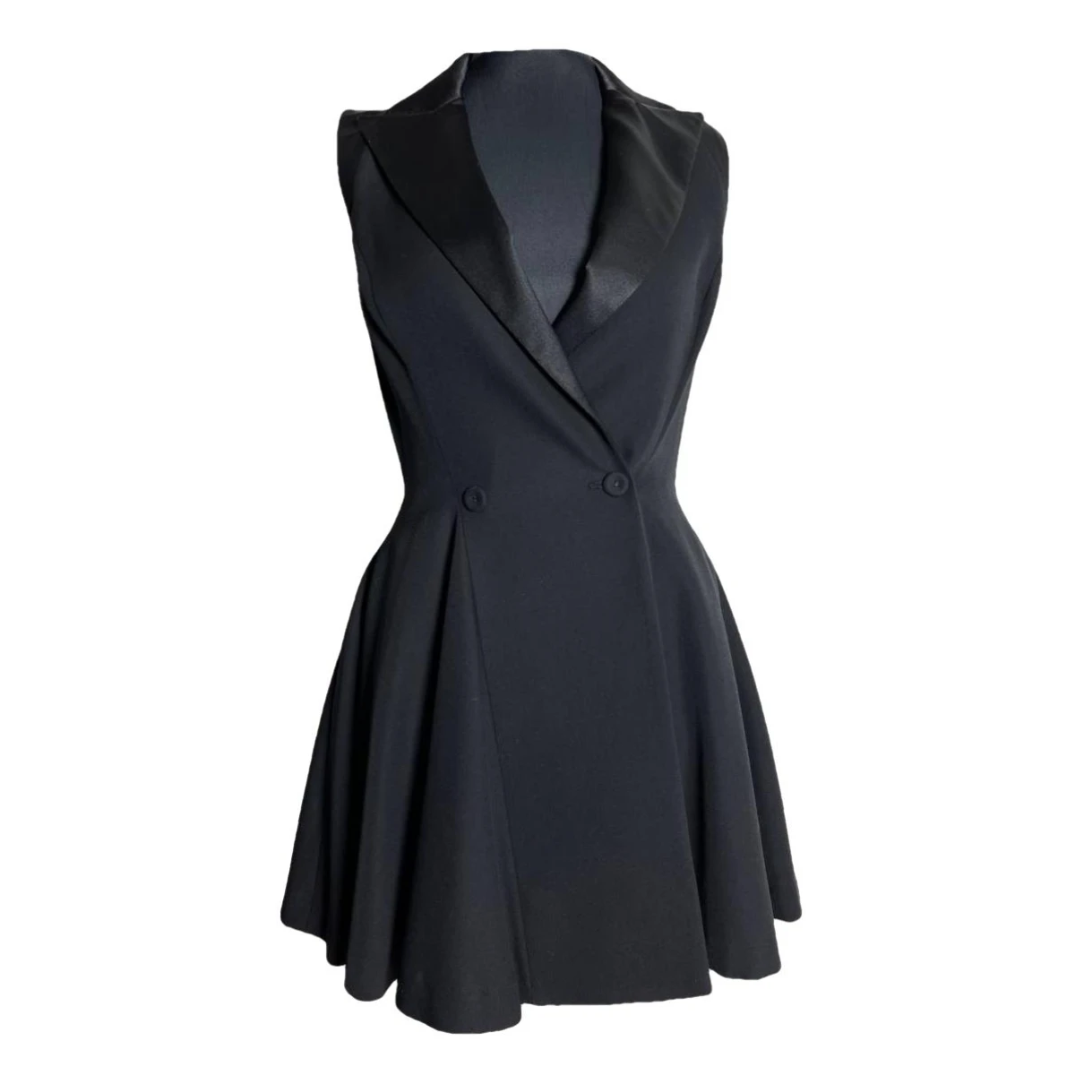 Pre-owned Plein Sud Wool Mini Dress In Black