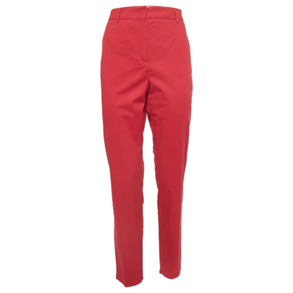 Pre-owned Max Mara Cloth Trousers In Red