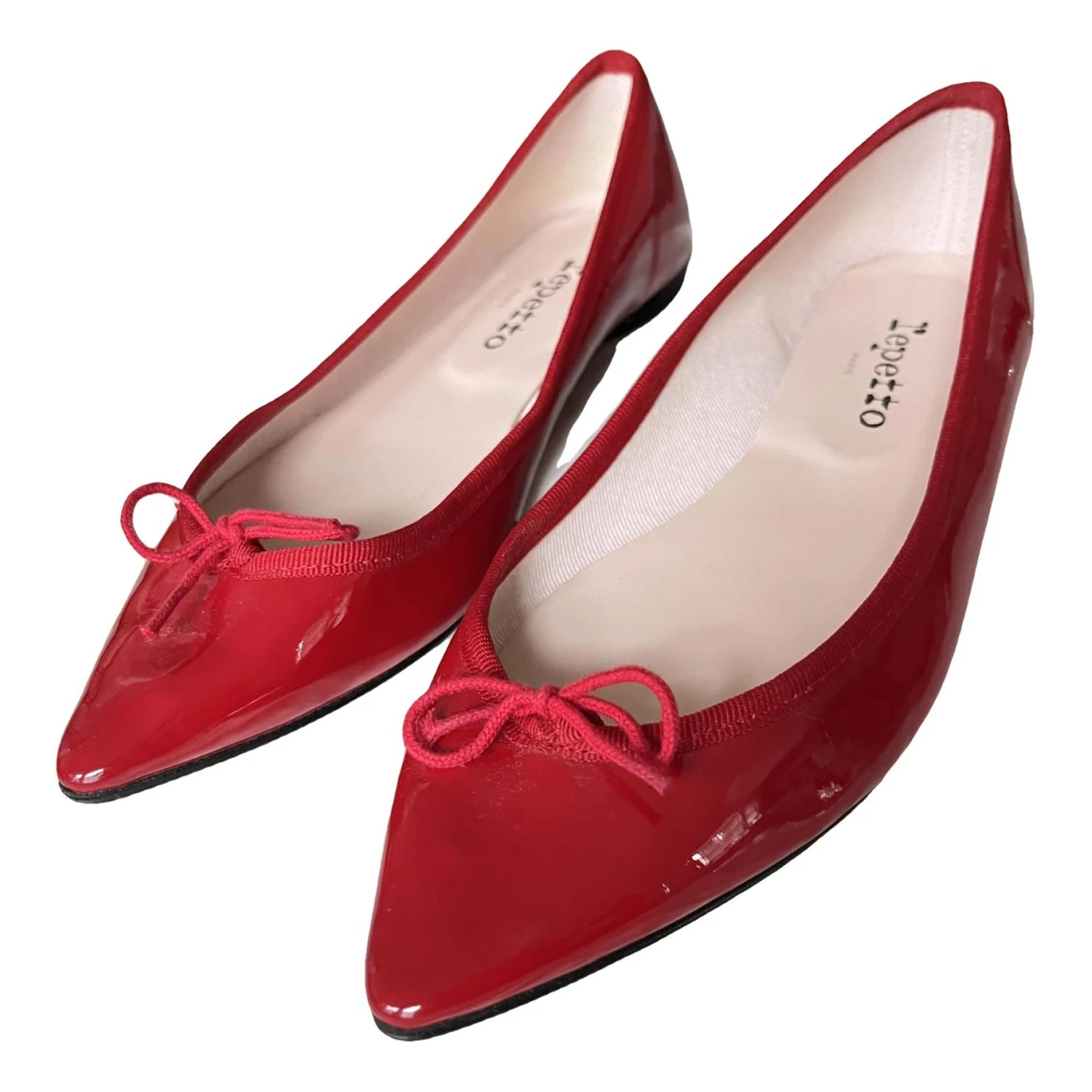 Pre-owned Repetto Leather Flats In Red