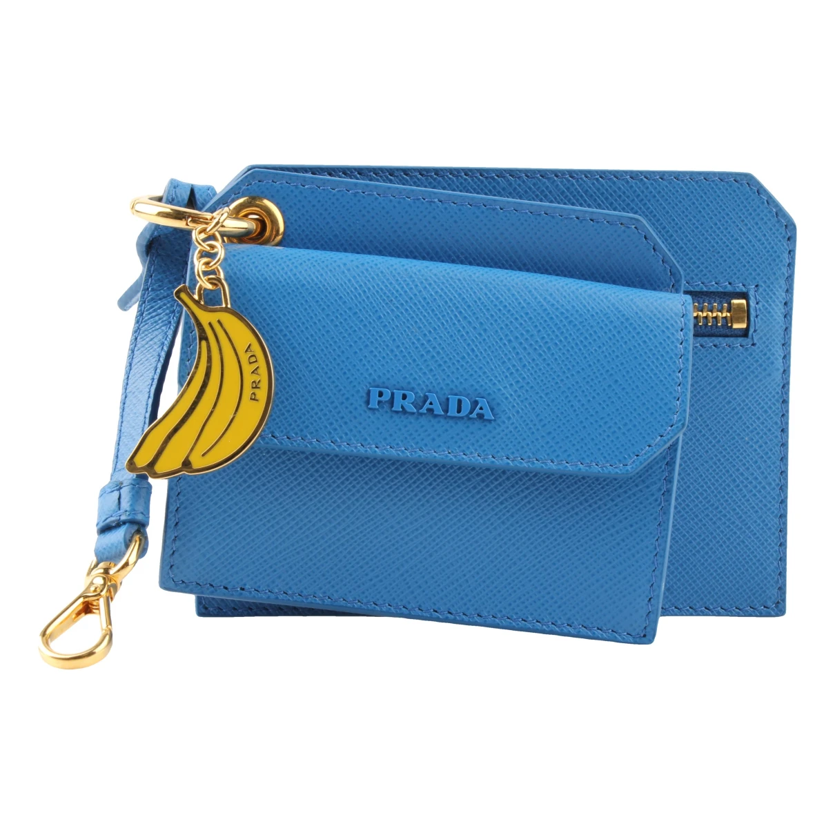 Pre-owned Prada Leather Purse In Blue