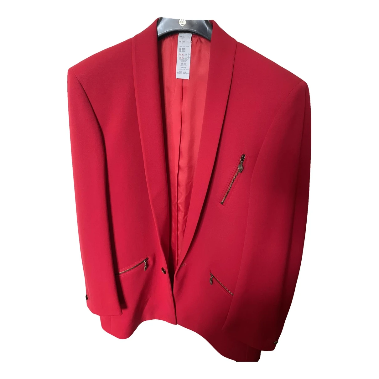 Pre-owned Versace Wool Vest In Red