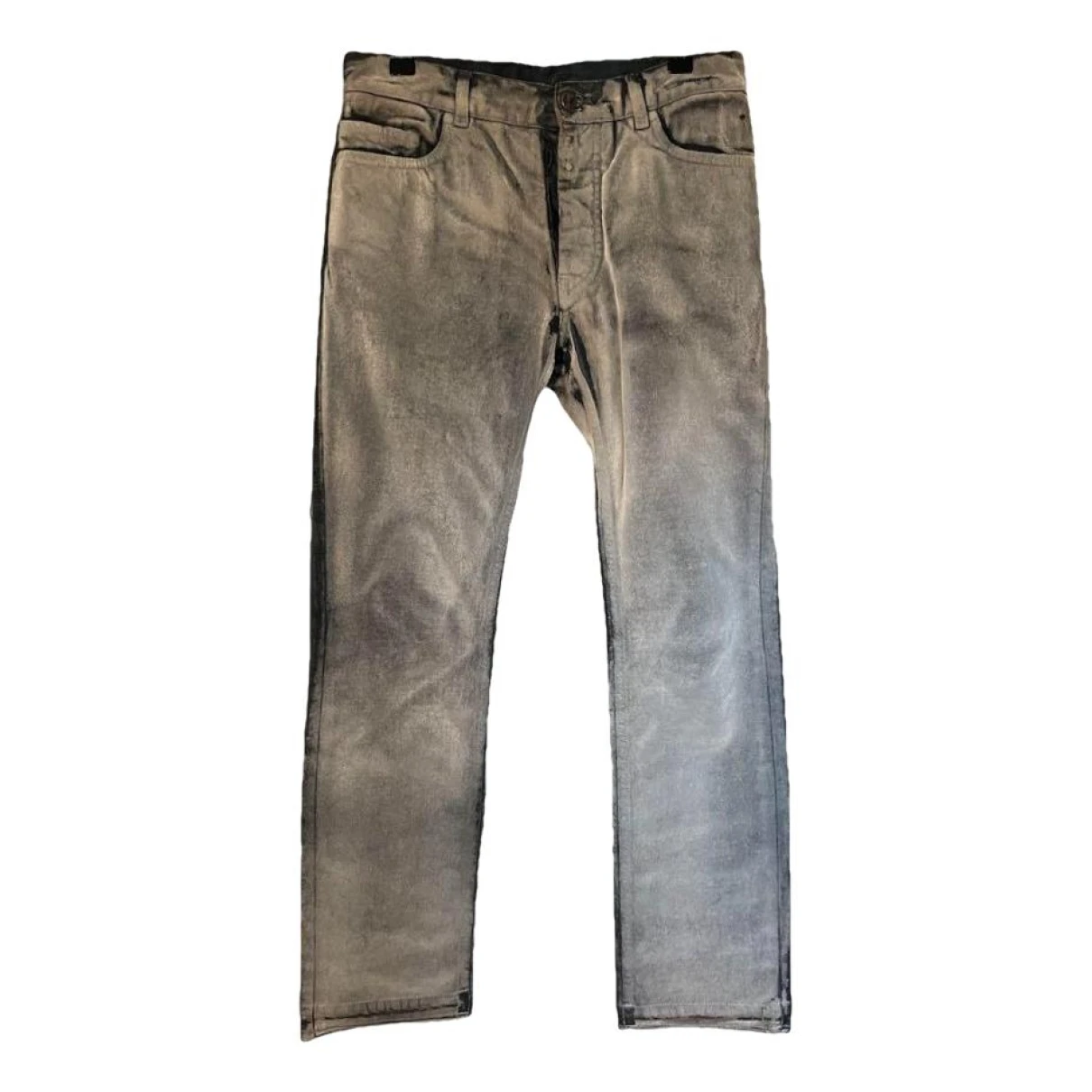 Pre-owned Maison Margiela Straight Jeans In Grey
