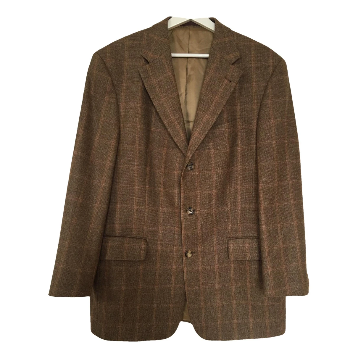 Pre-owned Ermenegildo Zegna Wool Suit In Brown