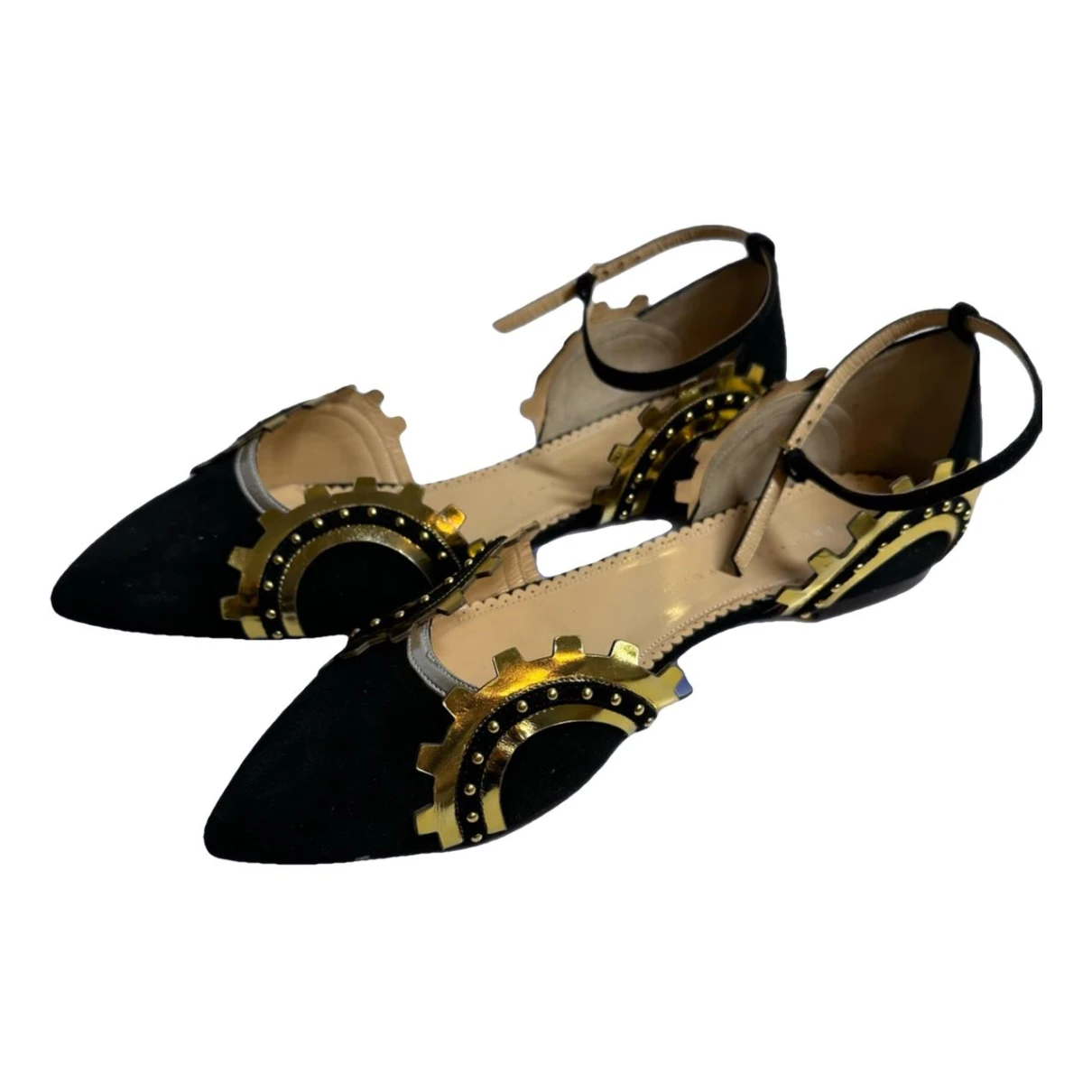 Pre-owned Charlotte Olympia Flats In Multicolour