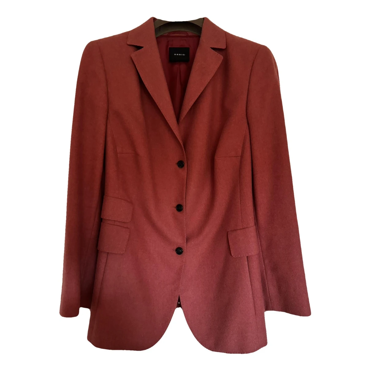 Pre-owned Akris Cashmere Blazer In Red