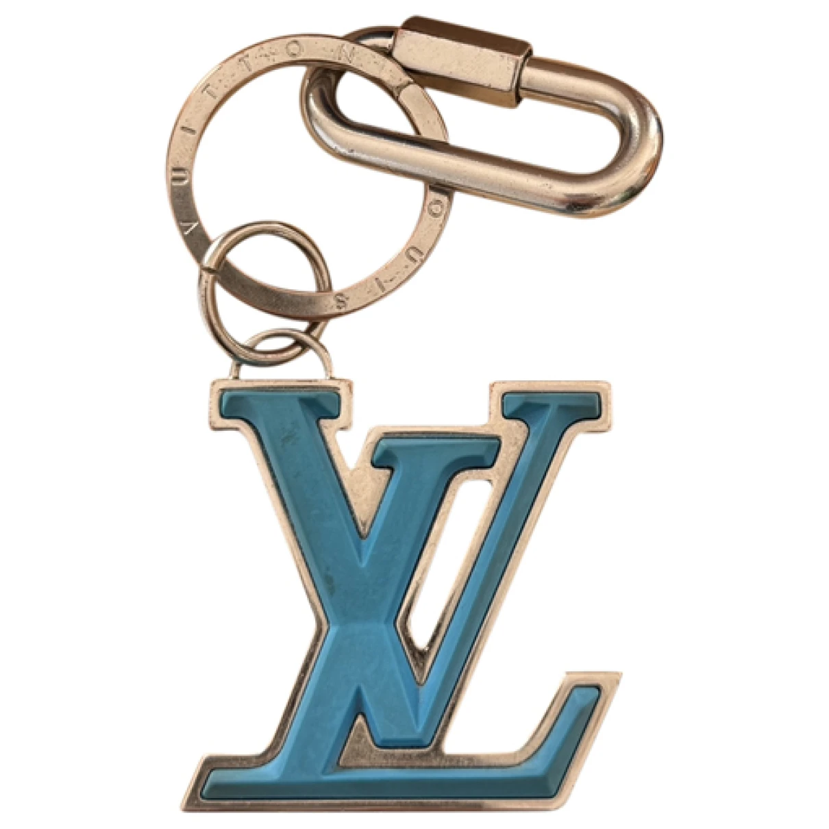 Pre-owned Louis Vuitton Bag Charm In Silver