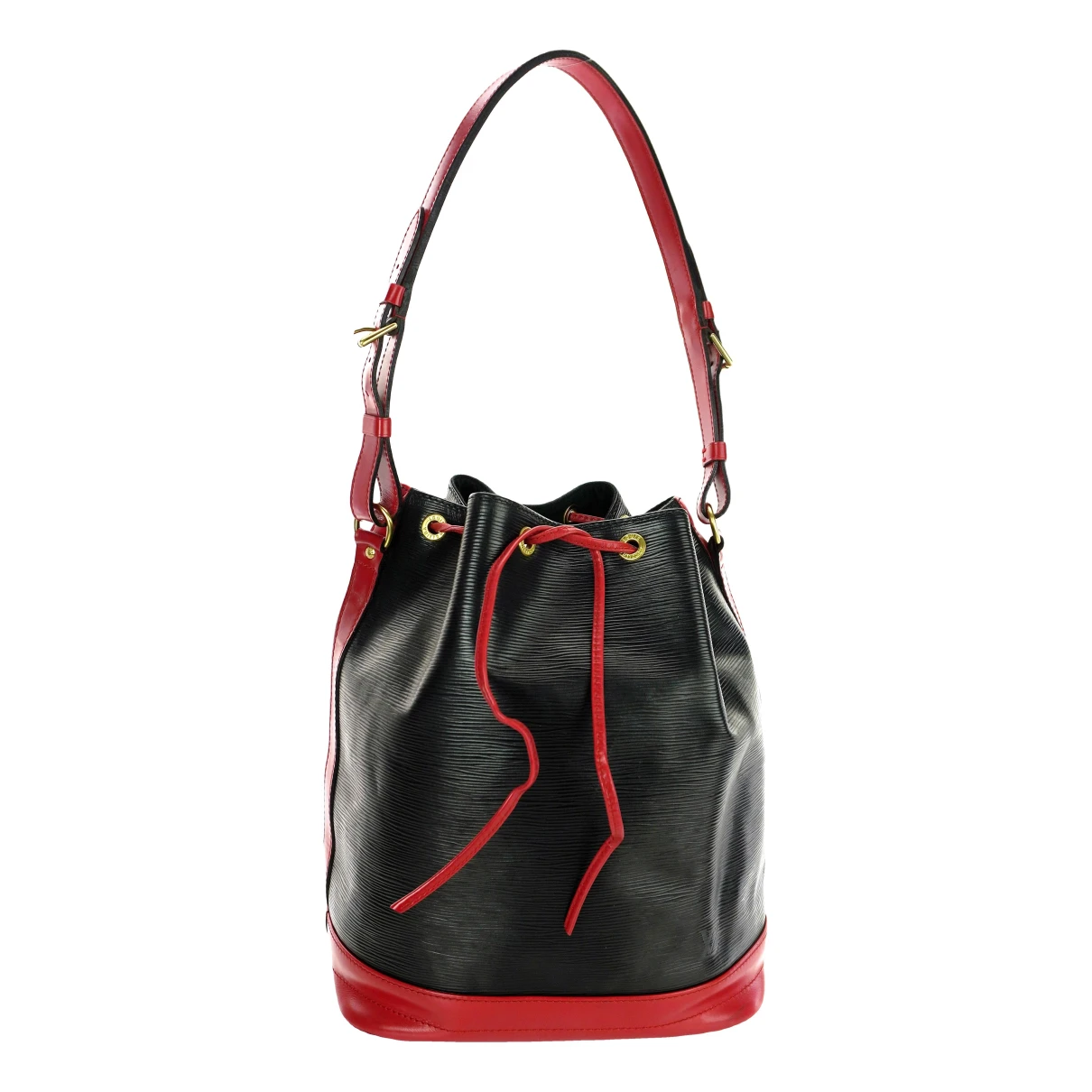 Pre-owned Louis Vuitton Noé Leather Handbag In Black