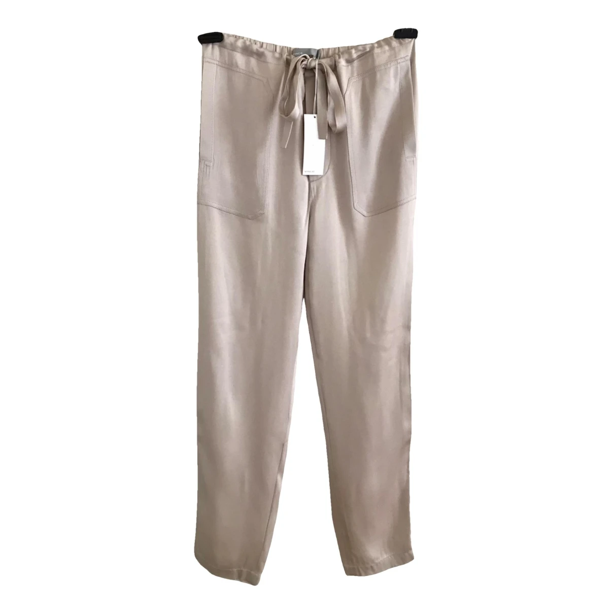Pre-owned Vince Straight Pants In Beige