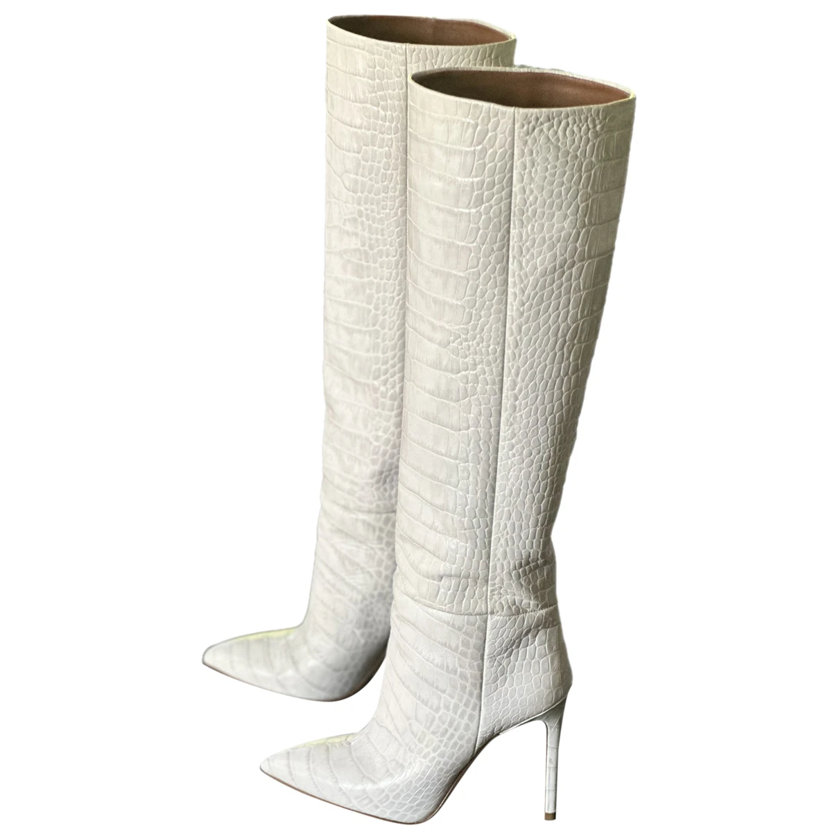 Pre-owned Paris Texas Leather Boots In White