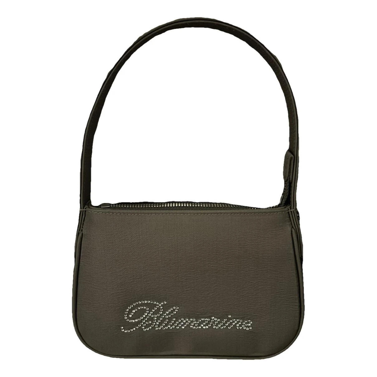 Pre-owned Blumarine Silk Handbag In Green