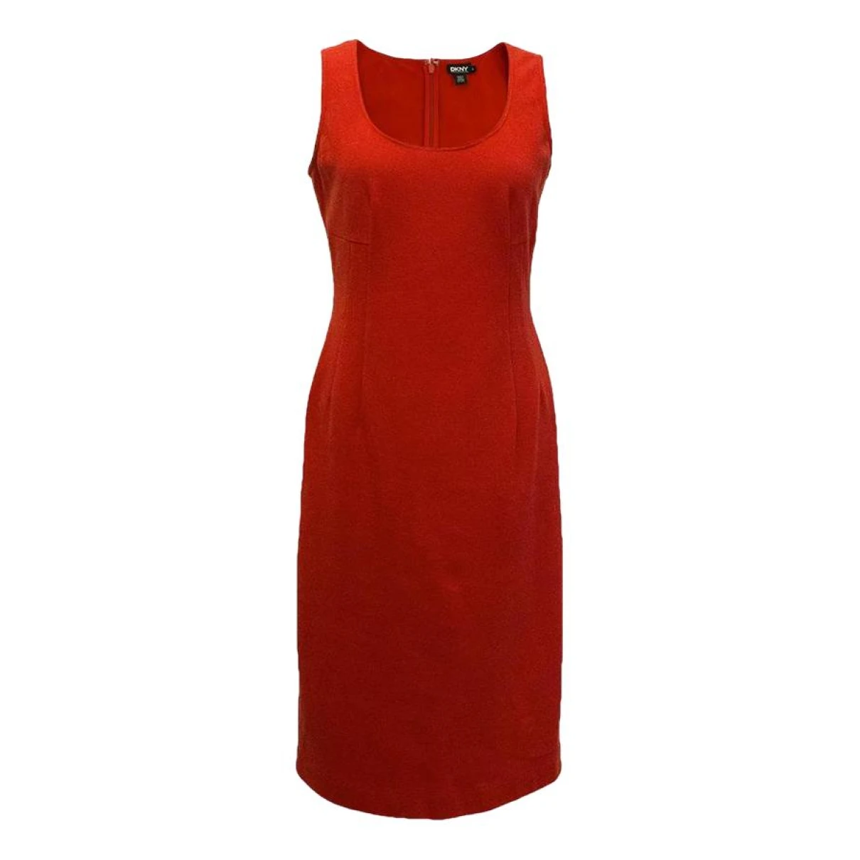 Pre-owned Dkny Dress In Red