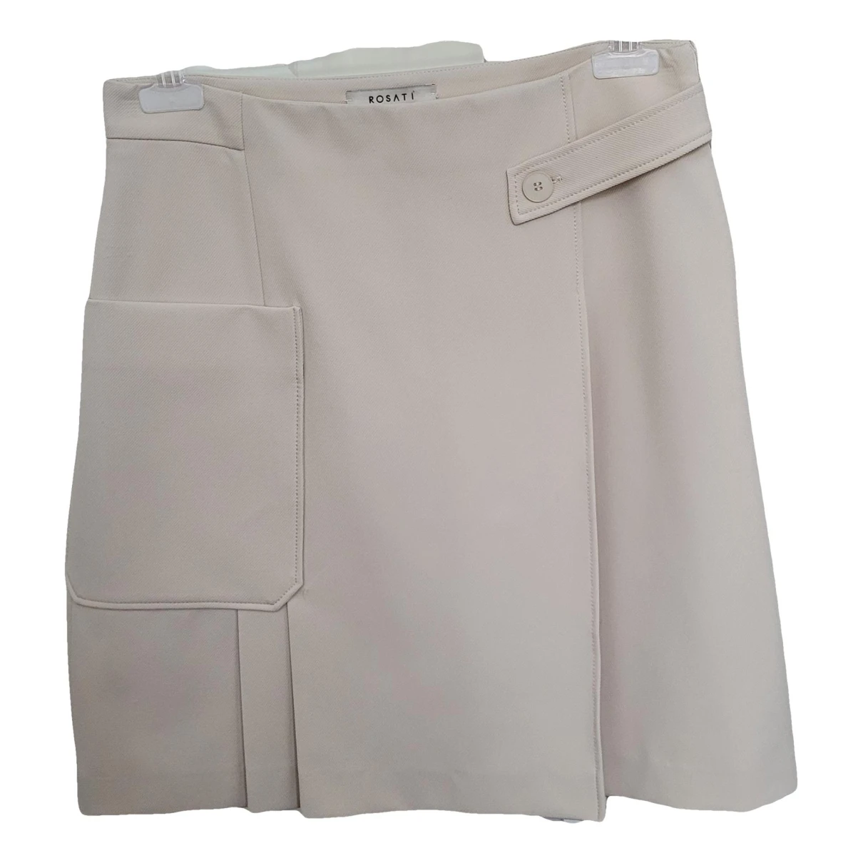 Pre-owned Mariella Rosati Mini Skirt In Beige