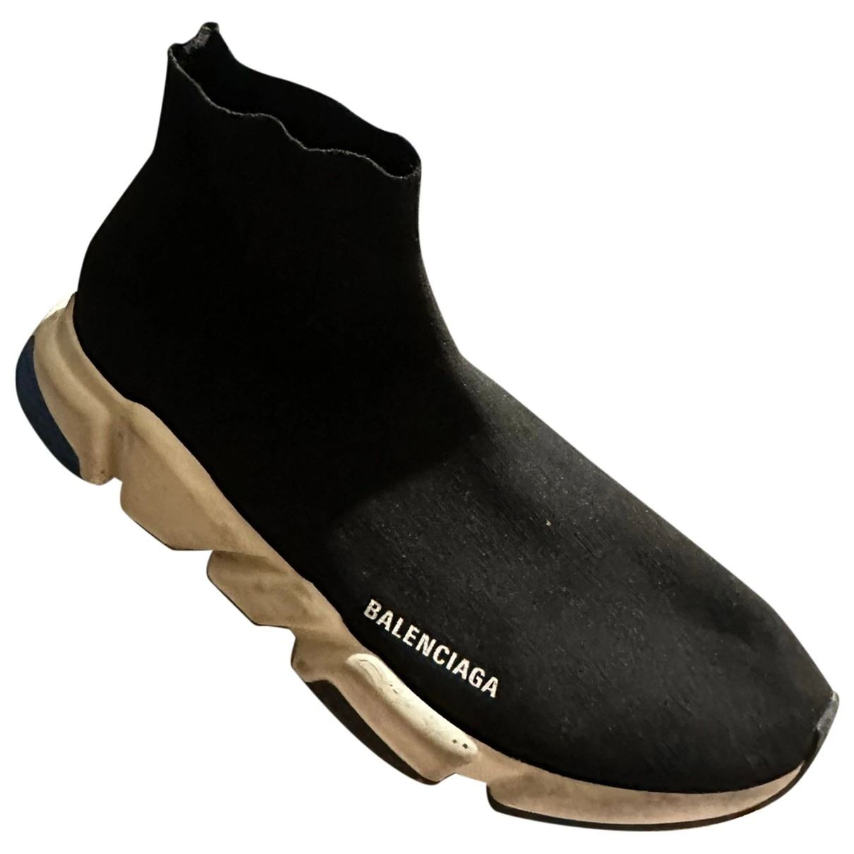 Pre-owned Balenciaga Cloth Boots In Black
