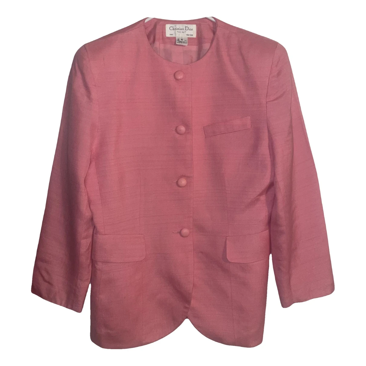 Pre-owned Dior Linen Blazer In Pink