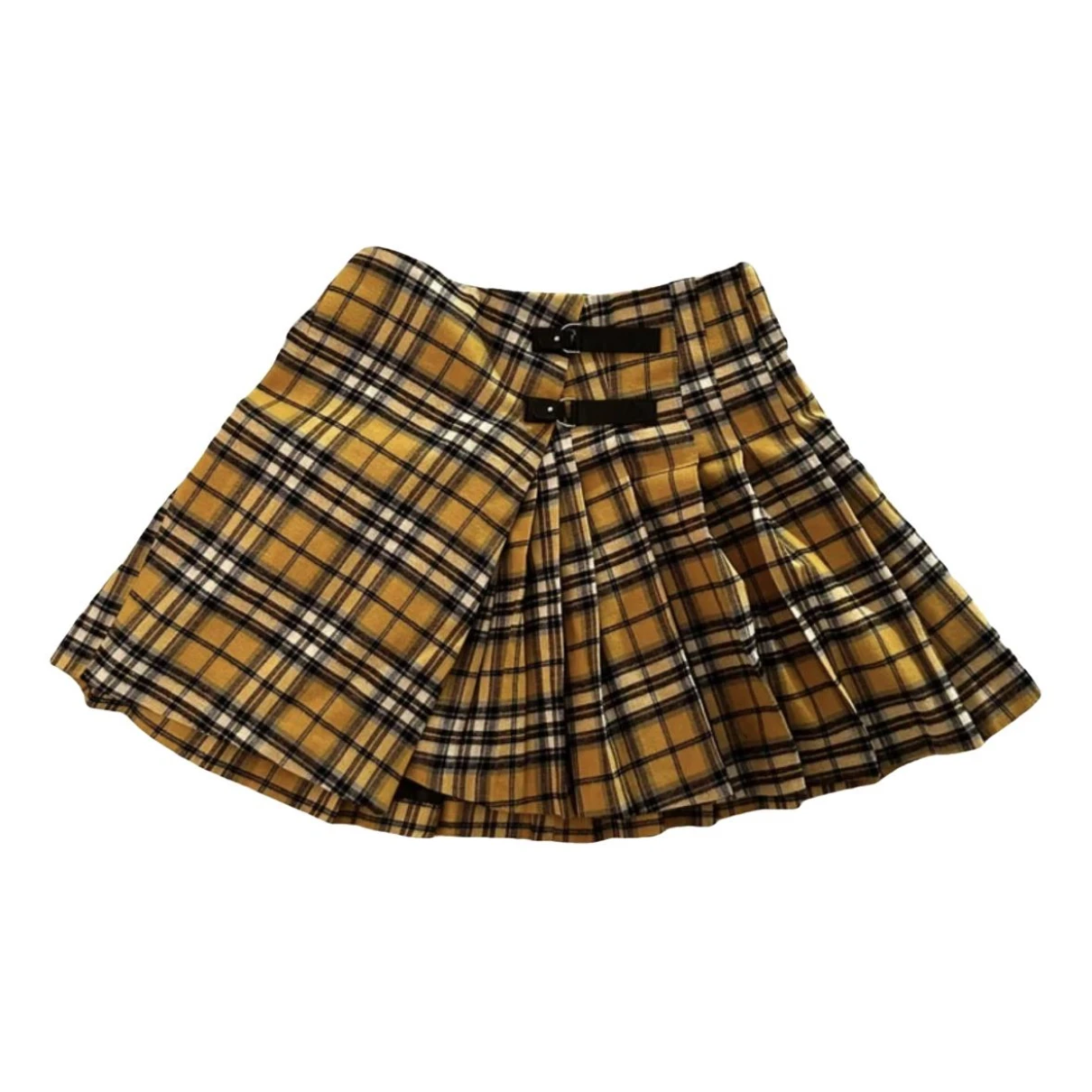 Pre-owned Maje Spring Summer 2021 Mini Skirt In Yellow