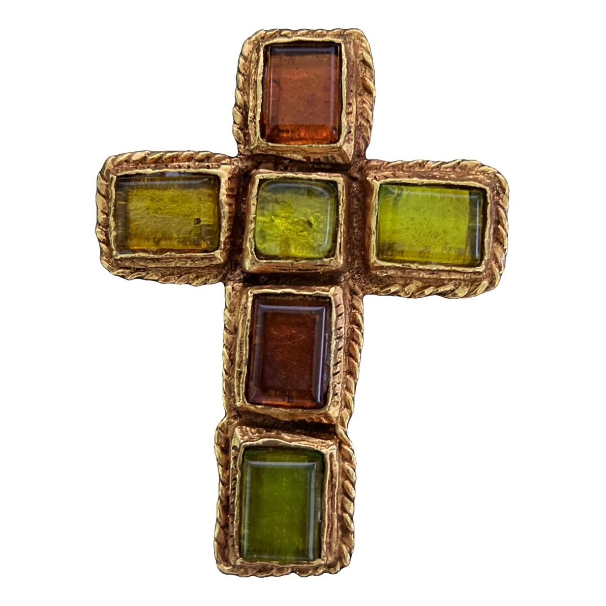 Pre-owned Christian Lacroix Pin & Brooche In Gold