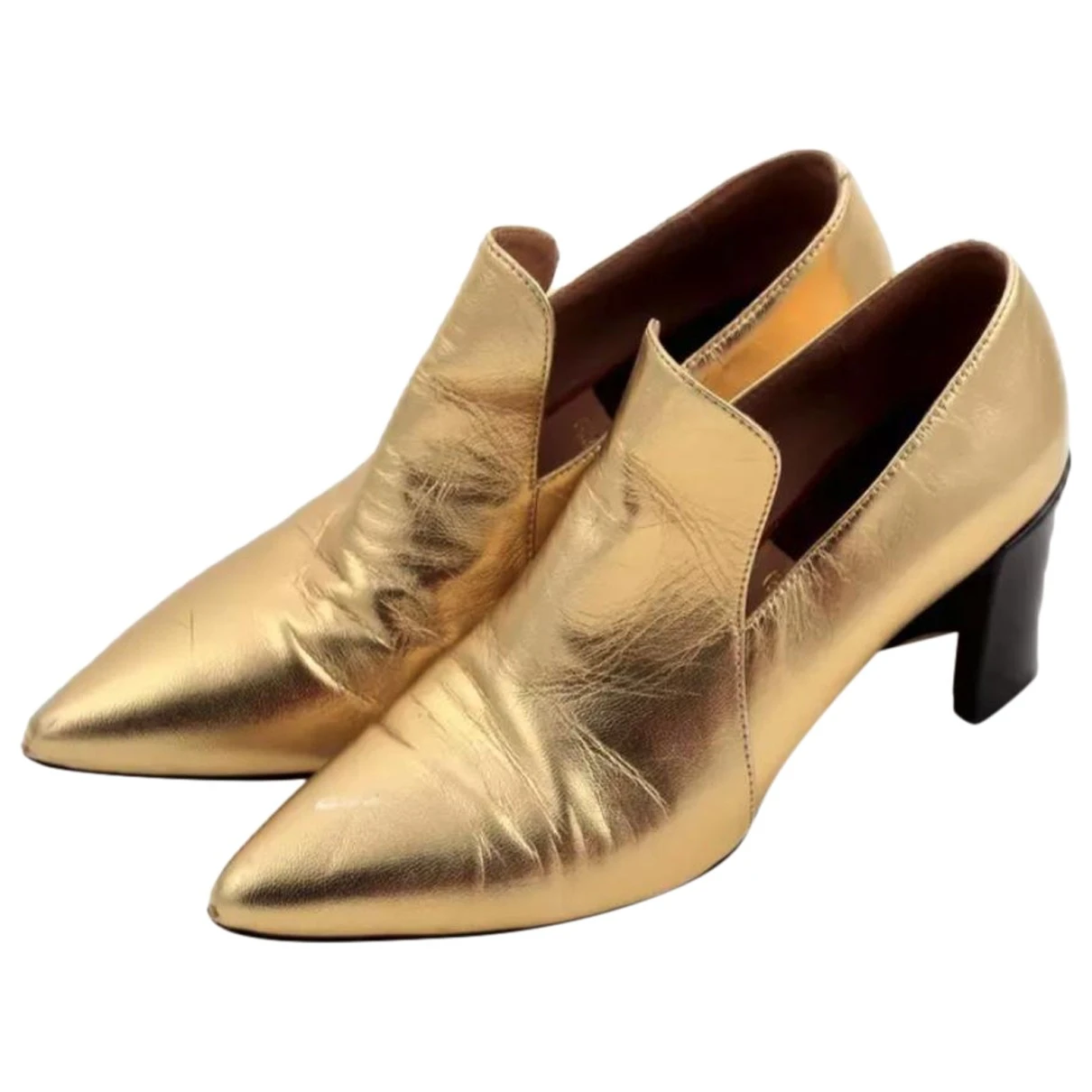 Pre-owned Paul Smith Leather Heels In Gold