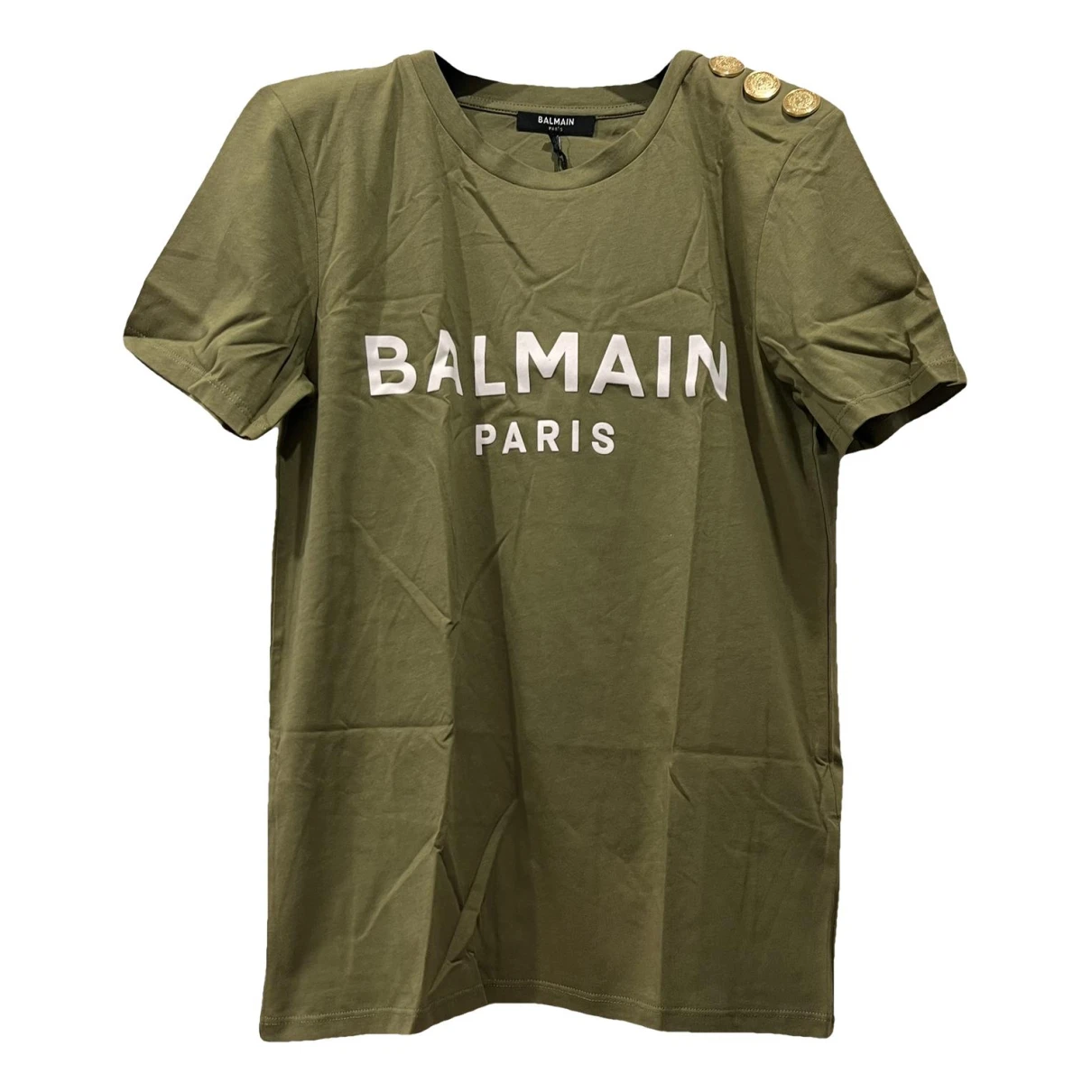 Pre-owned Balmain T-shirt In Green