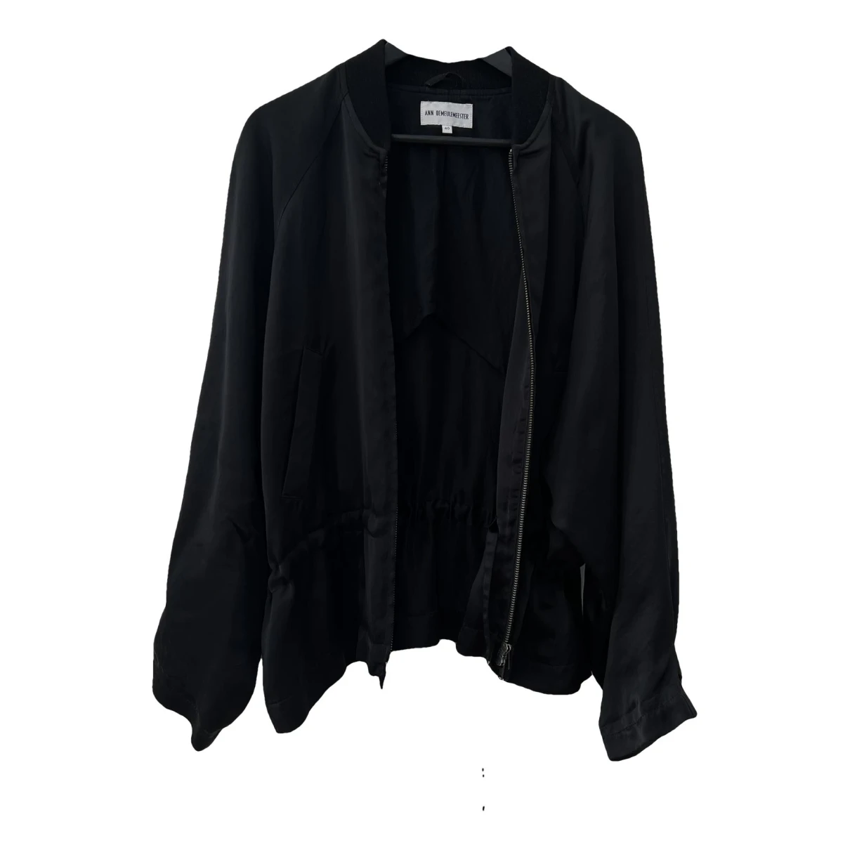 Pre-owned Ann Demeulemeester Silk Jacket In Black