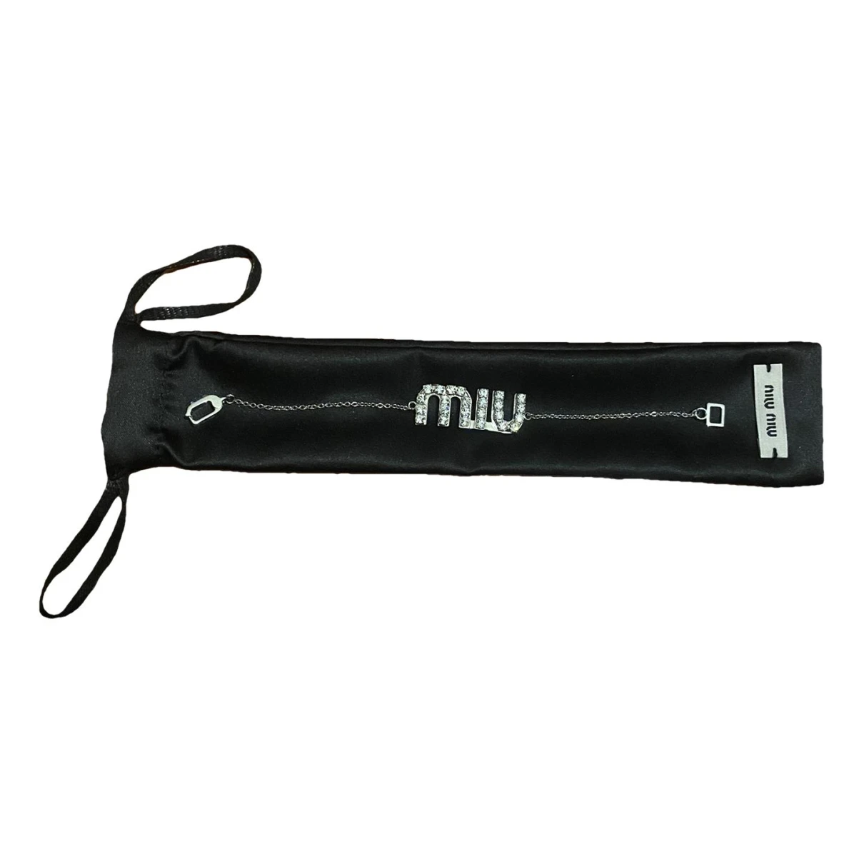 Pre-owned Miu Miu Bracelet In Silver