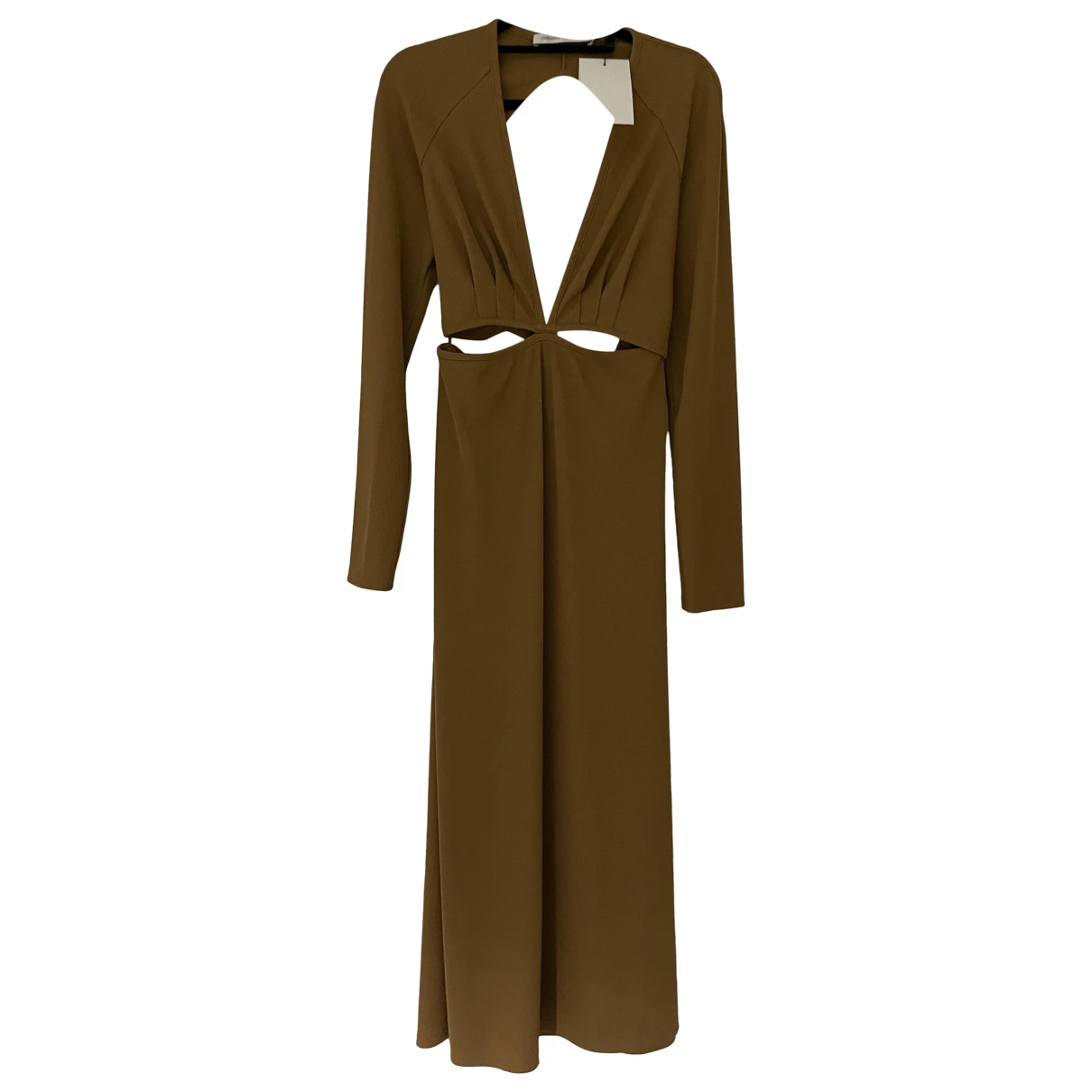 Pre-owned Christopher Esber Mid-length Dress In Camel