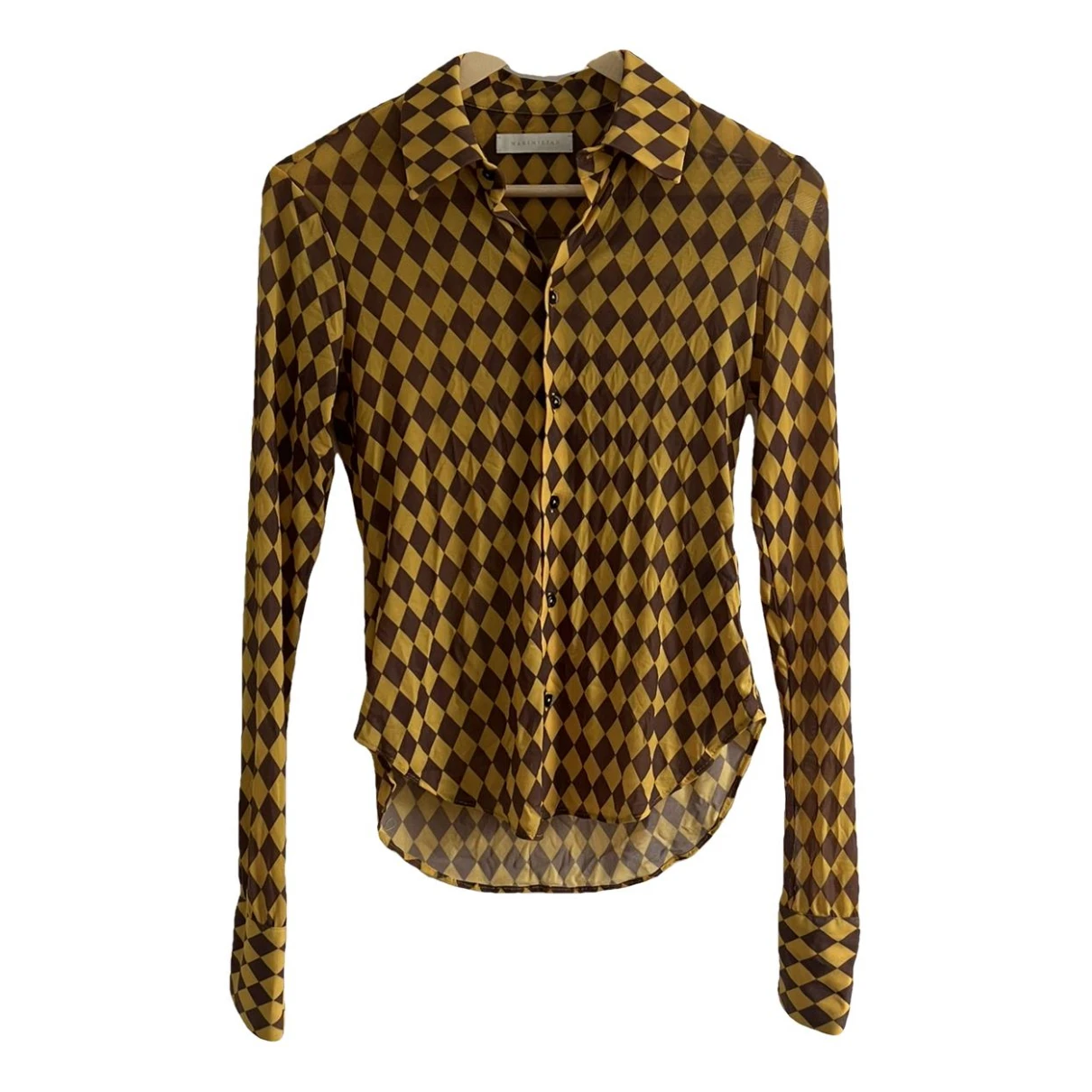 Pre-owned Maximilian Blouse In Yellow