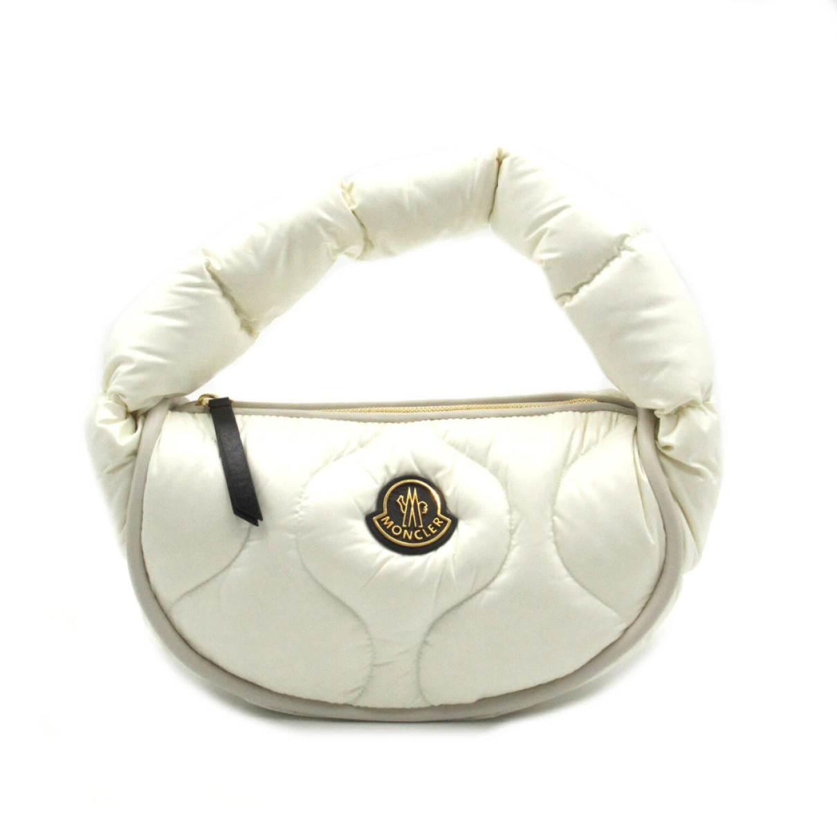 Pre-owned Moncler Cloth Handbag In White
