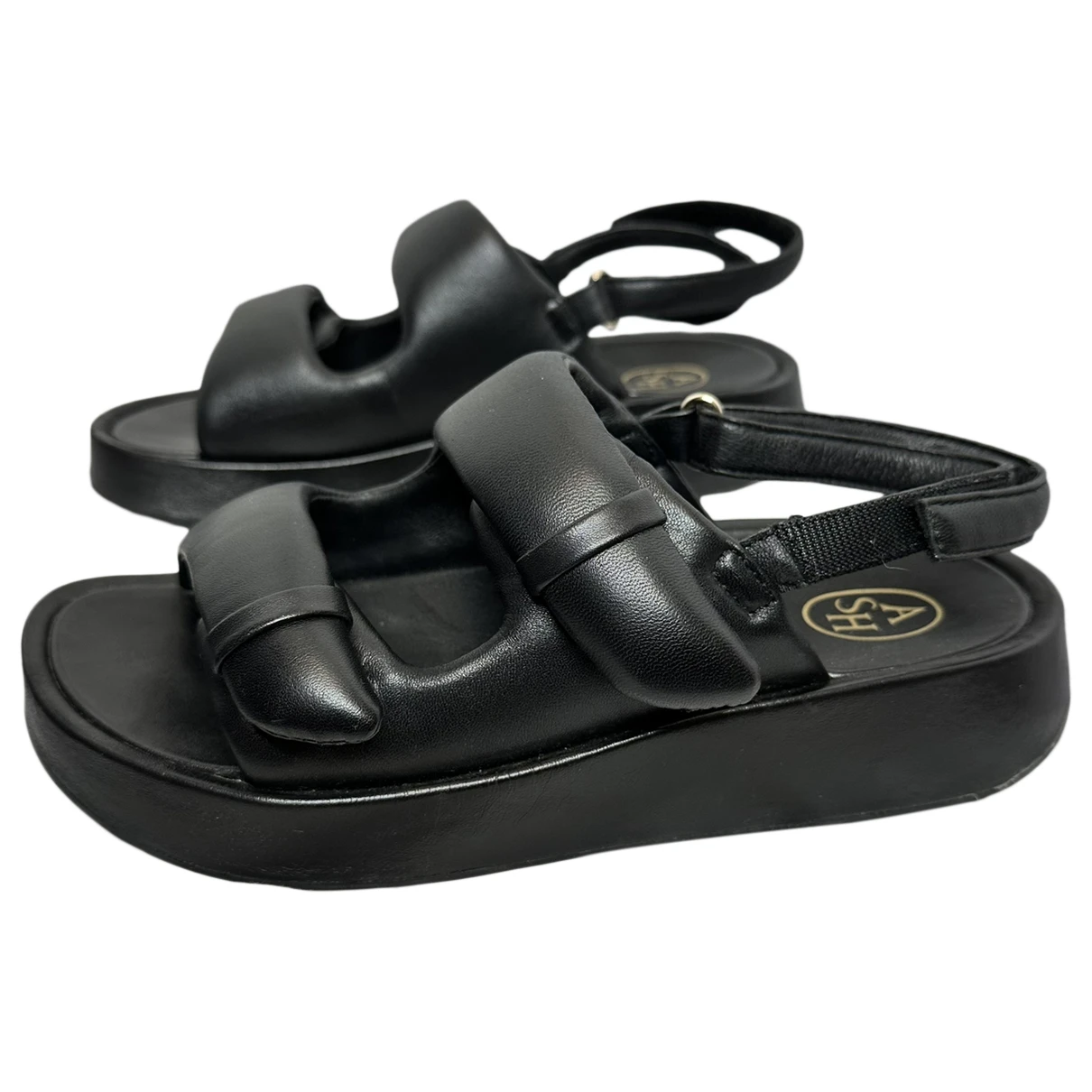 Pre-owned Ash Leather Sandals In Black