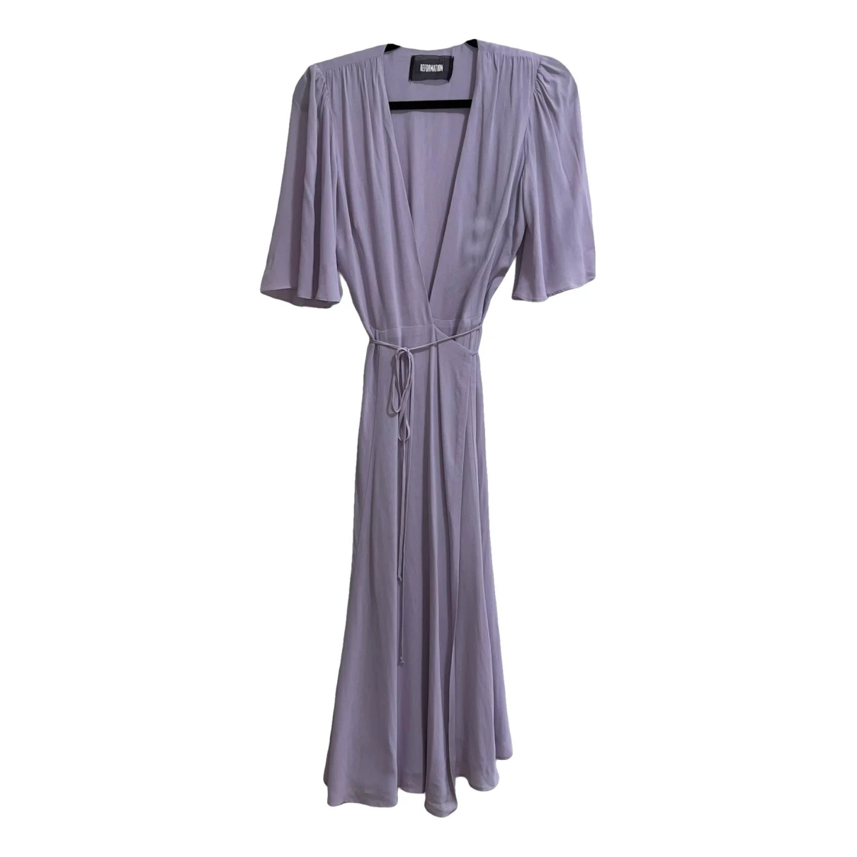 Pre-owned Reformation Mid-length Dress In Purple
