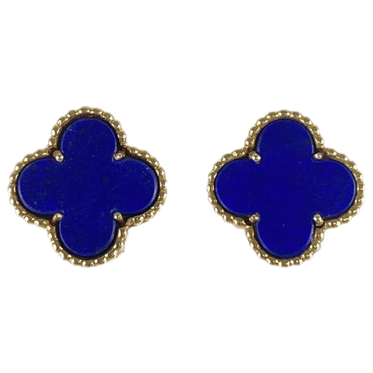 Pre-owned Van Cleef & Arpels Vintage Alhambra Yellow Gold Earrings