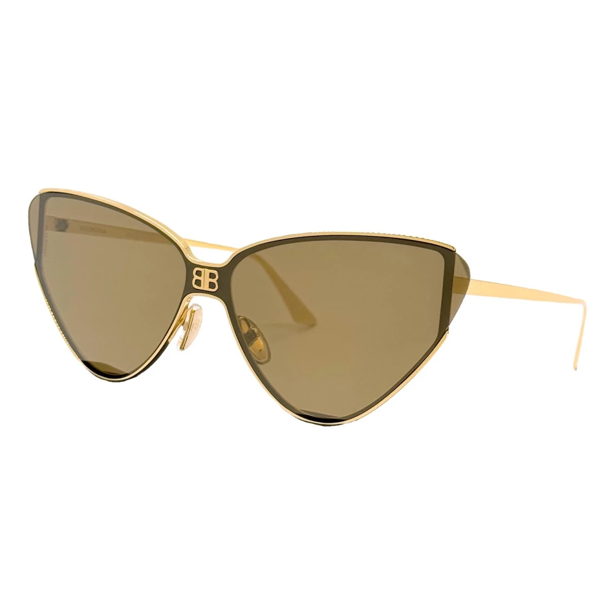 Pre-owned Balenciaga Sunglasses In Gold