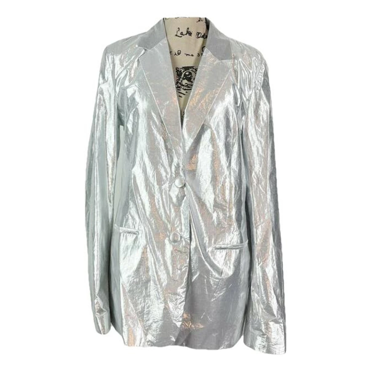 Pre-owned Helmut Lang Blazer In Silver