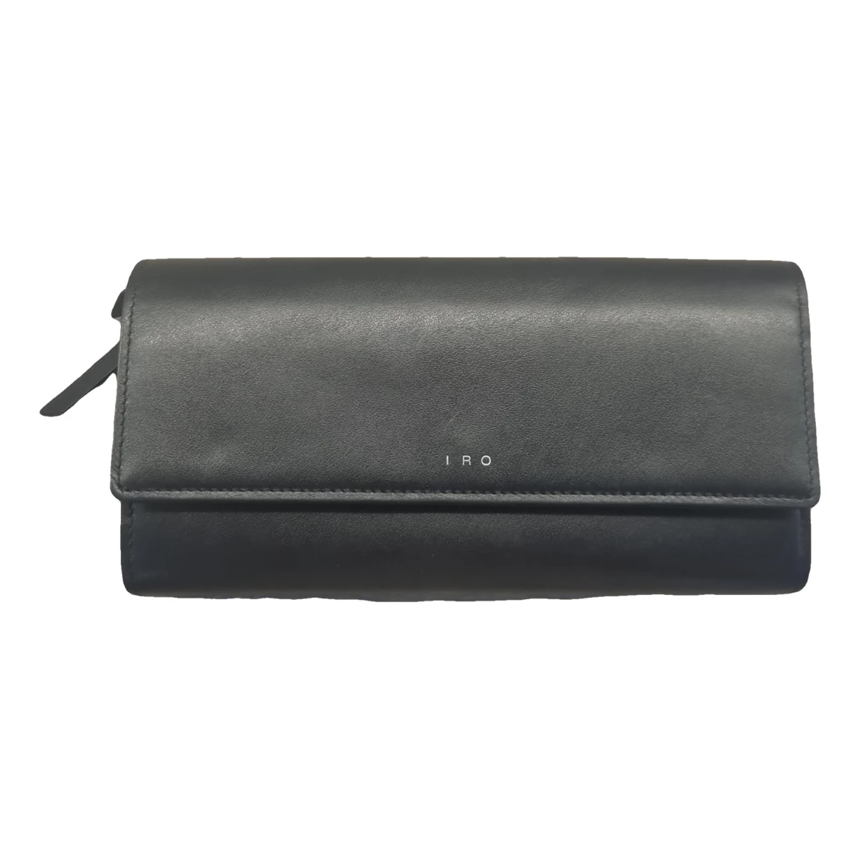 Pre-owned Iro Leather Wallet In Black