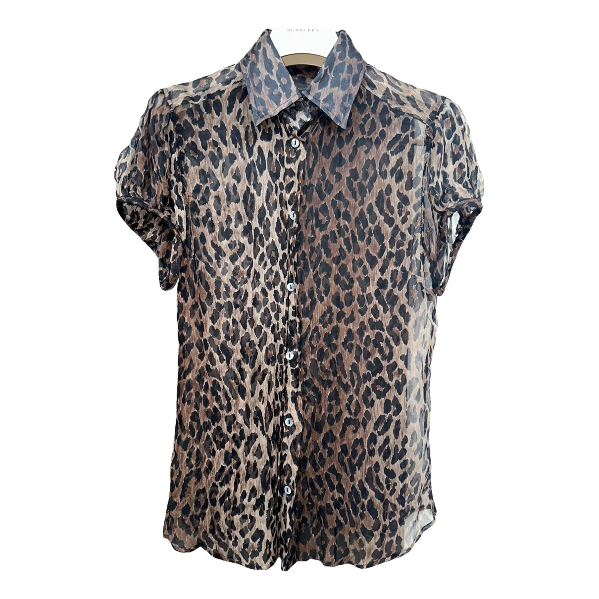 Pre-owned Dolce & Gabbana Silk Blouse In Brown