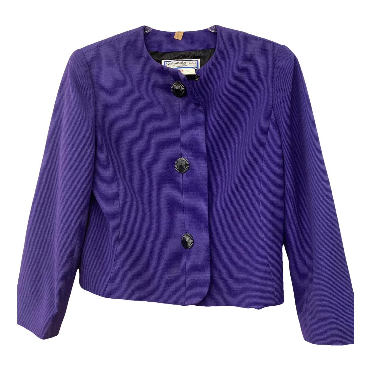 Pre-owned Saint Laurent Wool Blazer In Purple