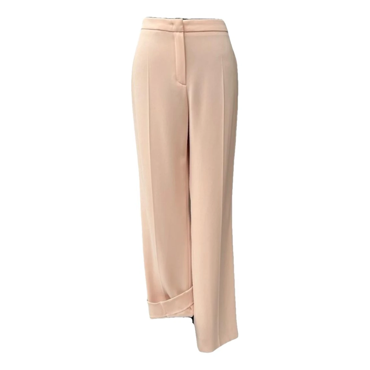 Pre-owned Escada Straight Pants In Pink