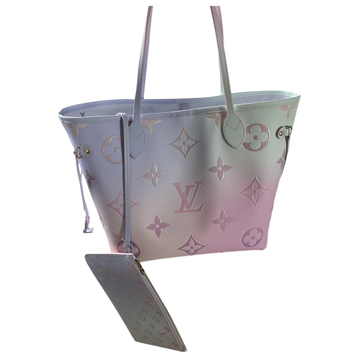 Pre-owned Louis Vuitton Neverfull Leather Tote In Multicolour
