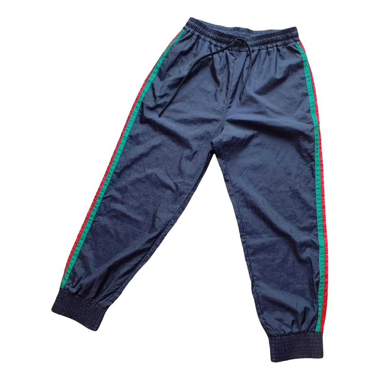 Pre-owned Gucci Trousers In Navy