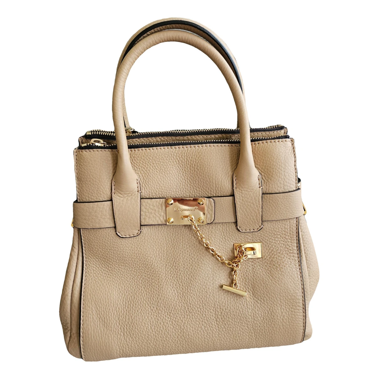Pre-owned Dsquared2 Leather Handbag In Beige