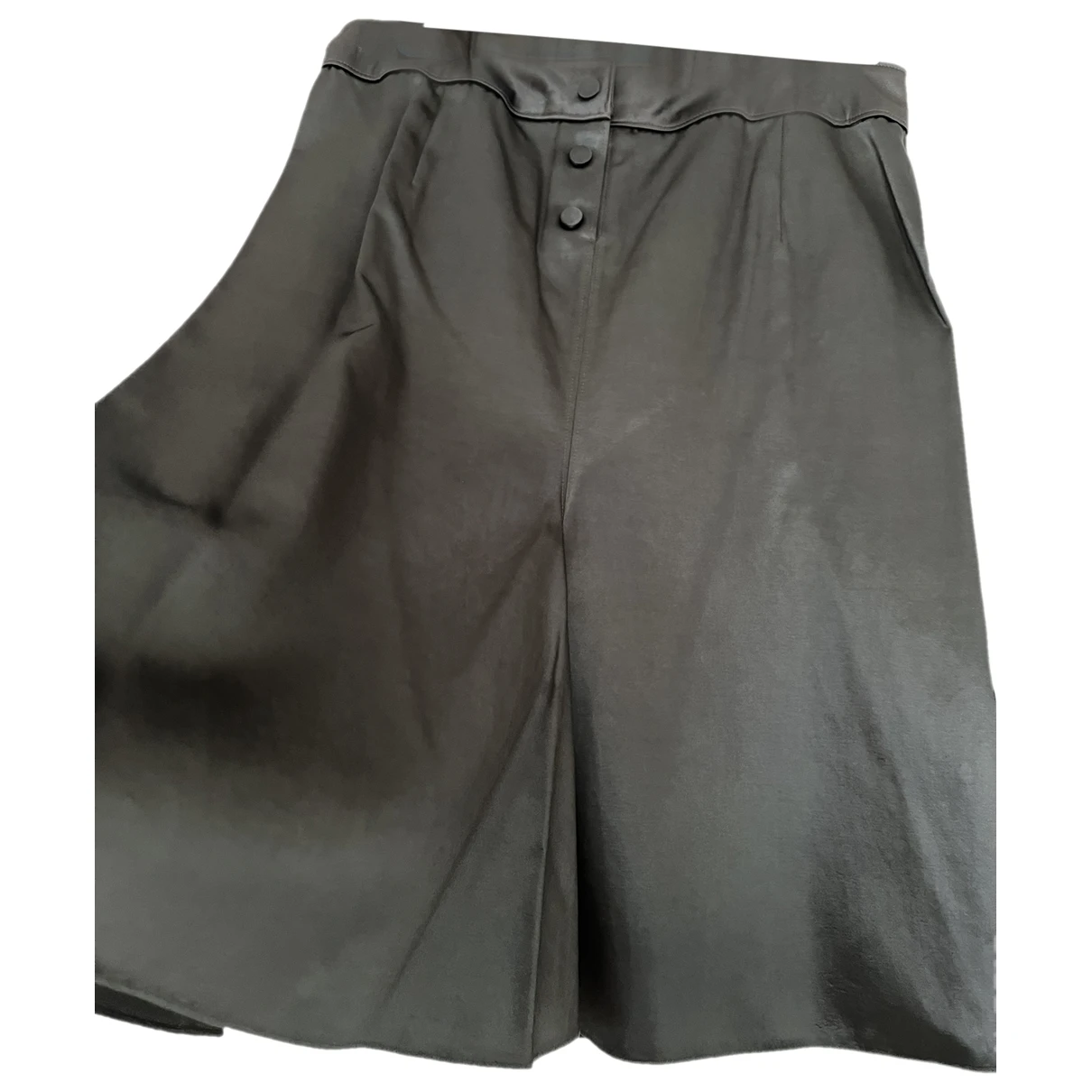 Pre-owned Lanvin Mid-length Skirt In Khaki