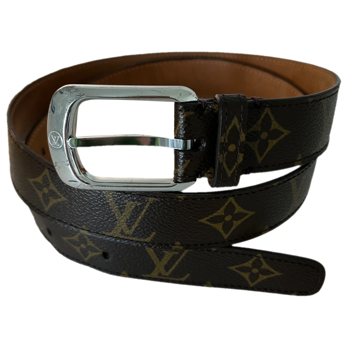 Pre-owned Louis Vuitton Leather Belt In Other