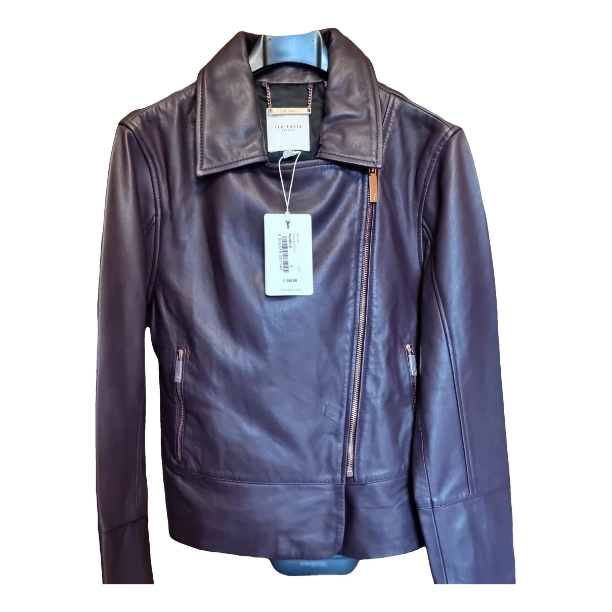 Pre-owned Ted Baker Leather Jacket In Other