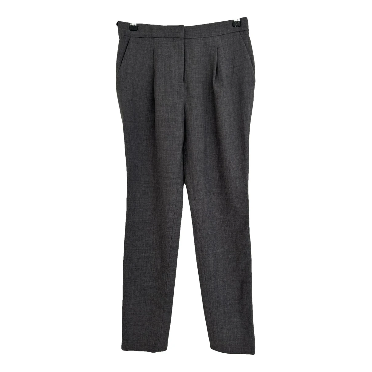 Pre-owned By Malene Birger Trousers In Grey