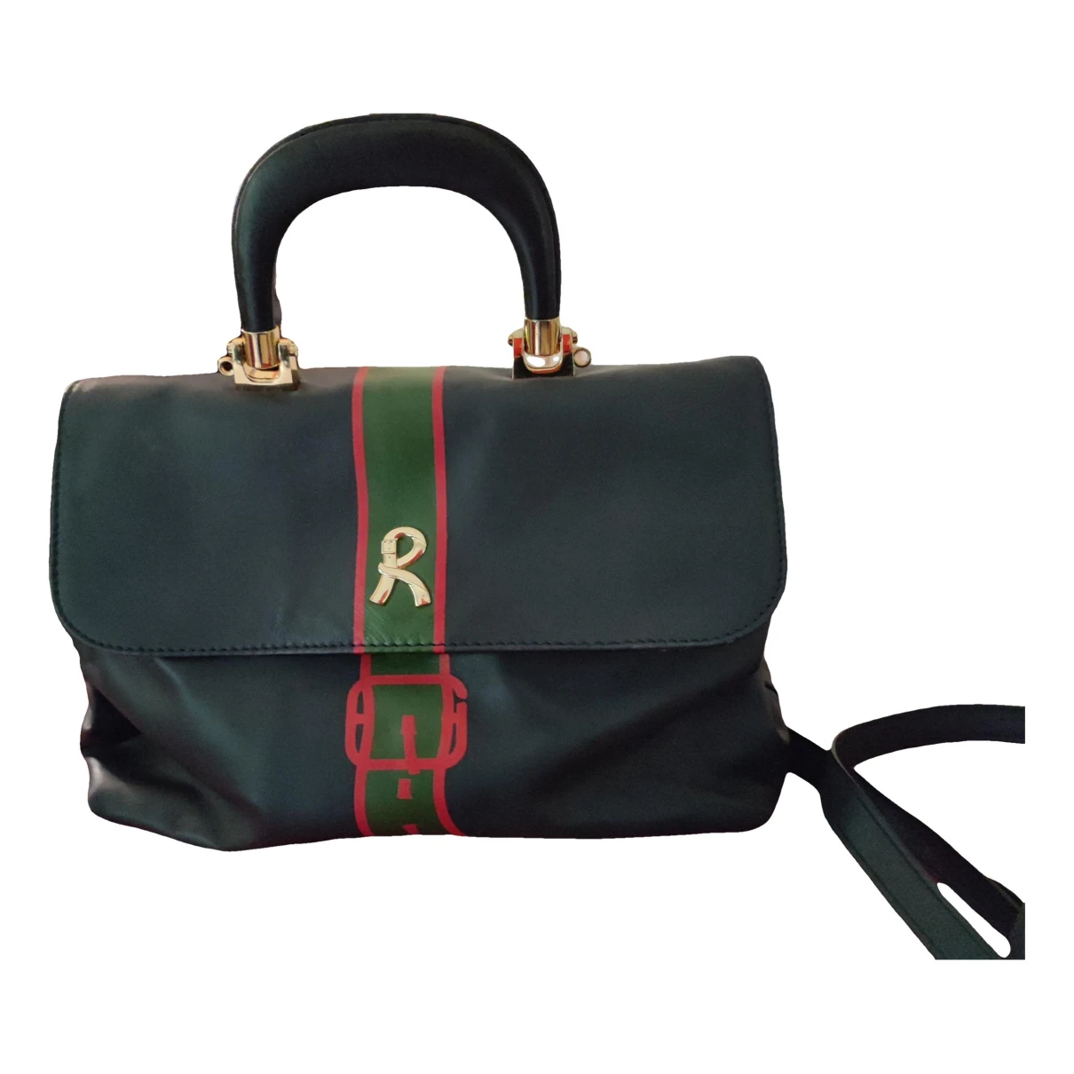 Pre-owned Roberta Di Camerino Leather Handbag In Blue