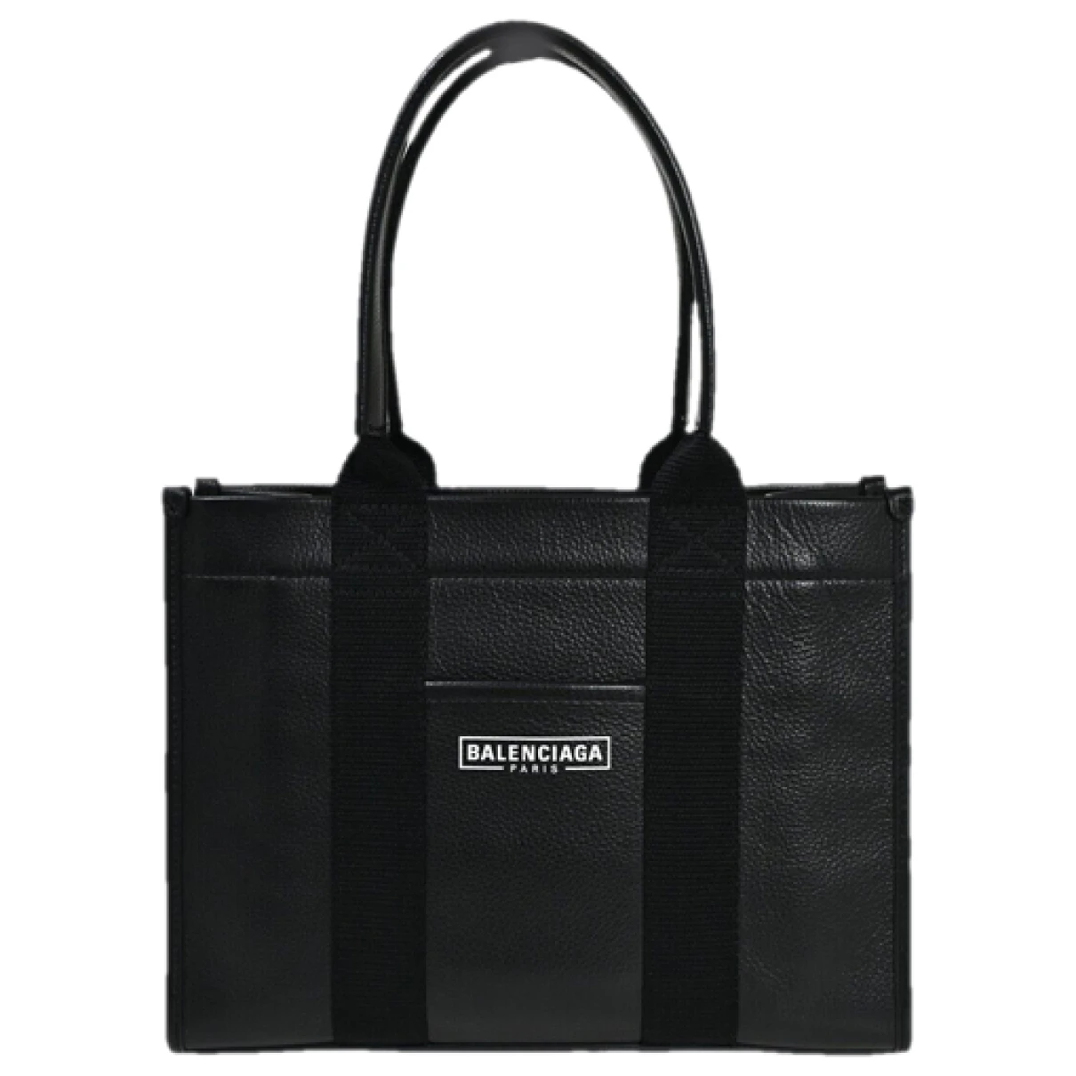 Pre-owned Balenciaga Hardware Leather Tote In Black
