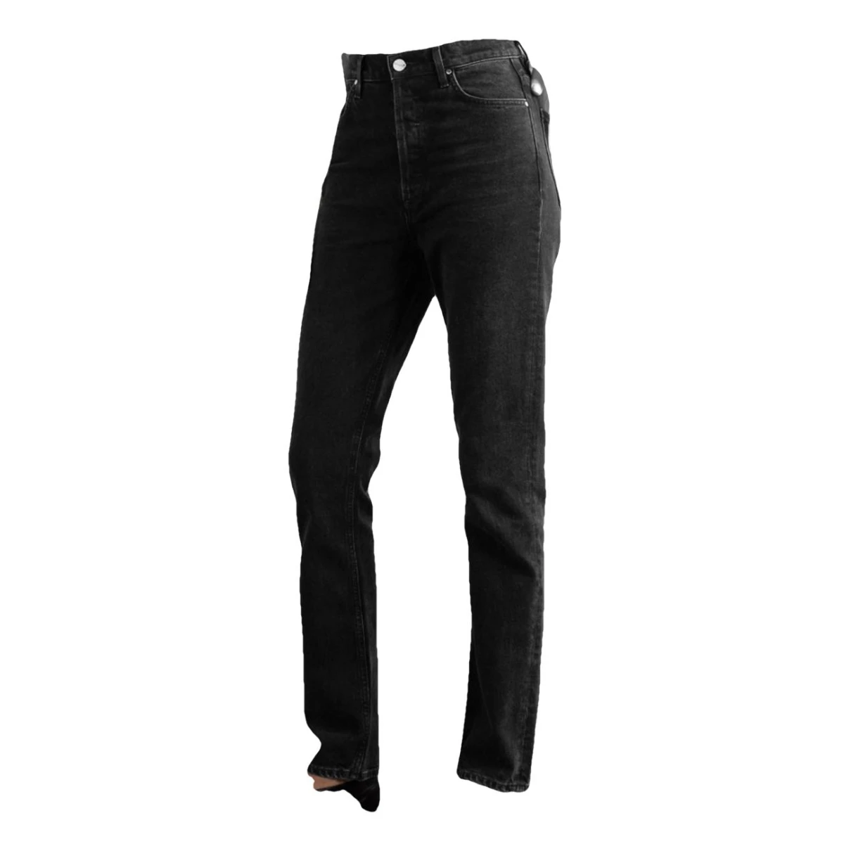 Pre-owned Goldsign Straight Jeans In Black