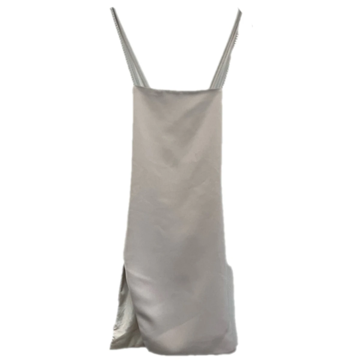 Pre-owned Attico Mini Dress In Silver