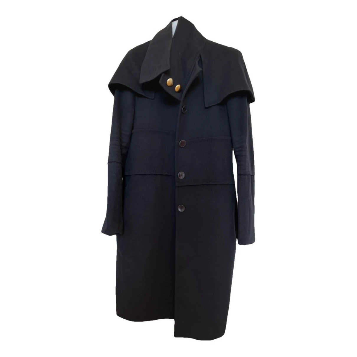 Pre-owned Stella Mccartney Cashmere Coat In Navy