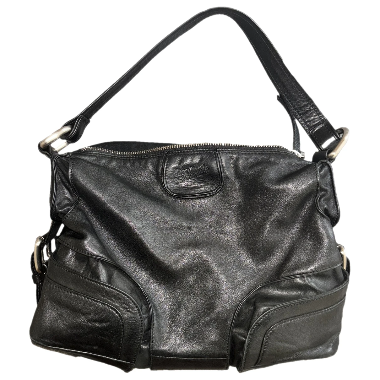 Pre-owned Jean Paul Gaultier Leather Handbag In Black